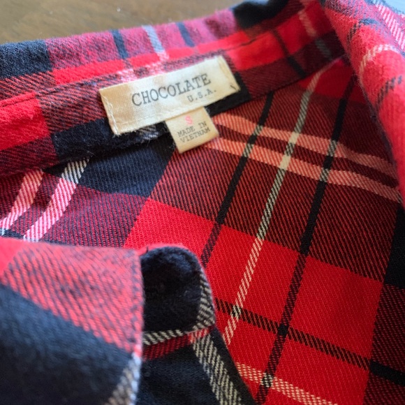 Plaid shirt with patch elbows - Picture 7 of 7